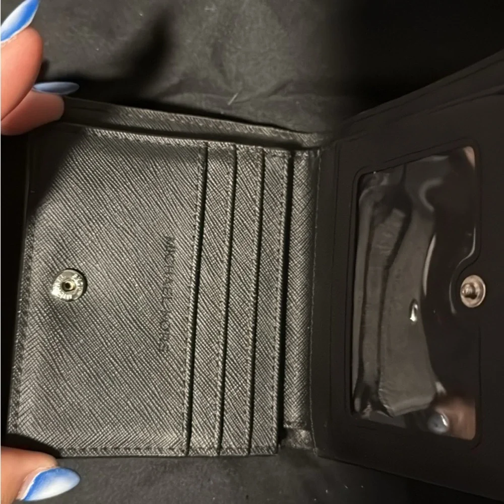 Michael Kors Black Leather Money Clip